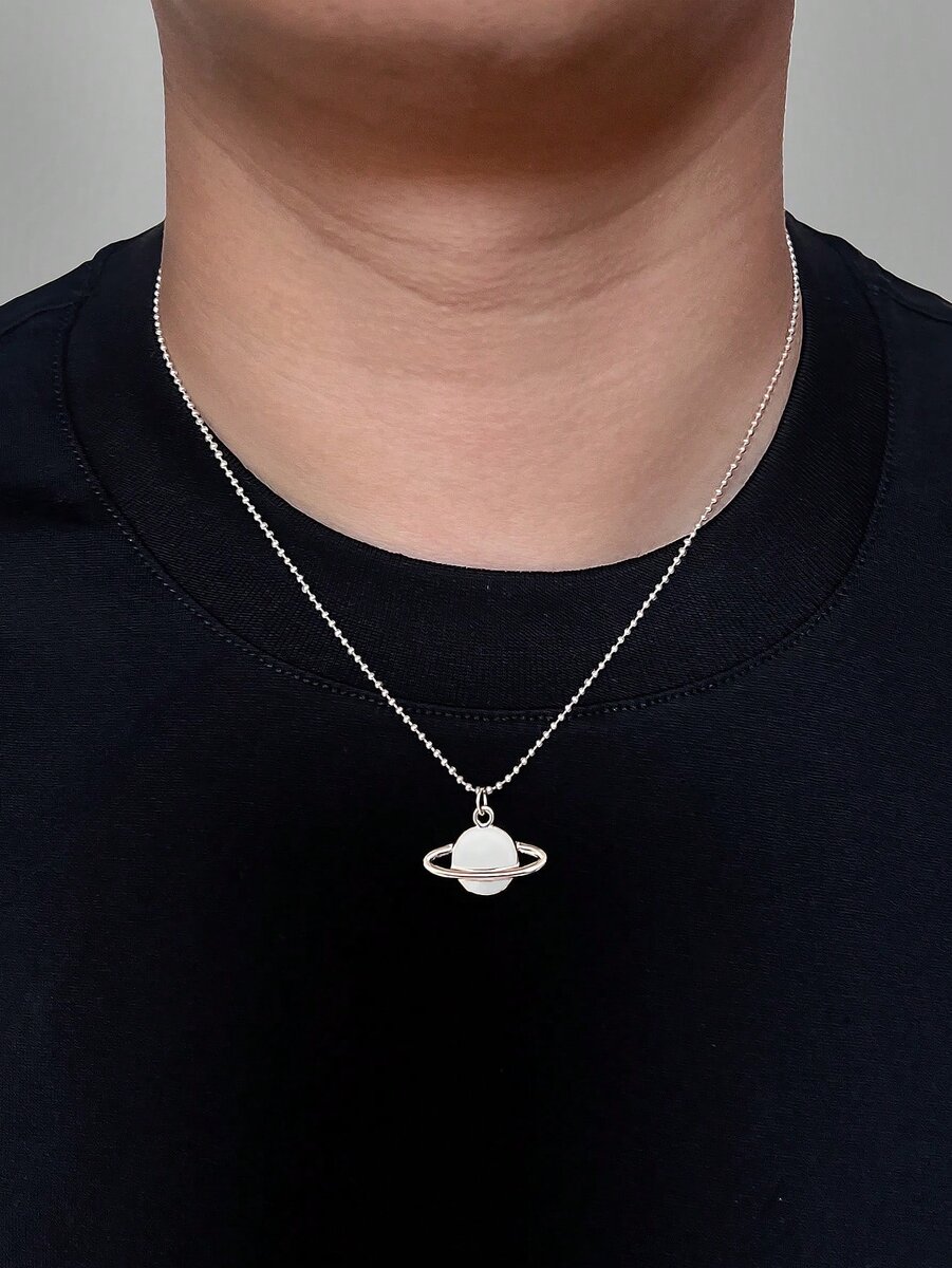 Collier Pendentif Saturne