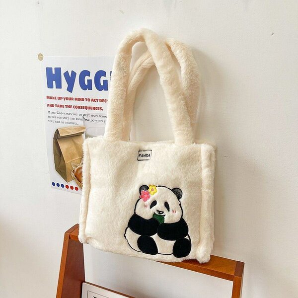 Sac Doux en Peluche Panda