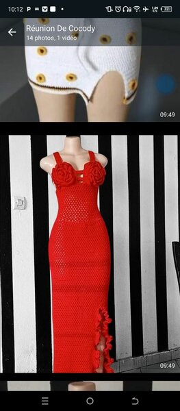 Tenue de plage crochet femme