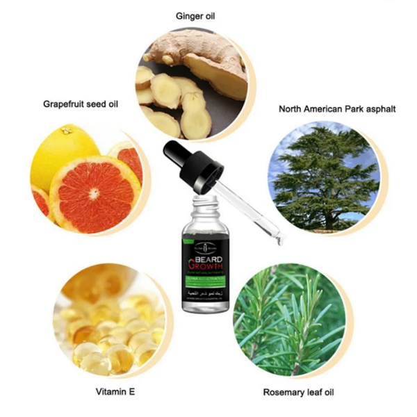 Huile Pousse Barbe Naturelle