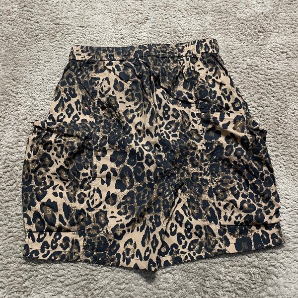 Short cargo parachute léopard