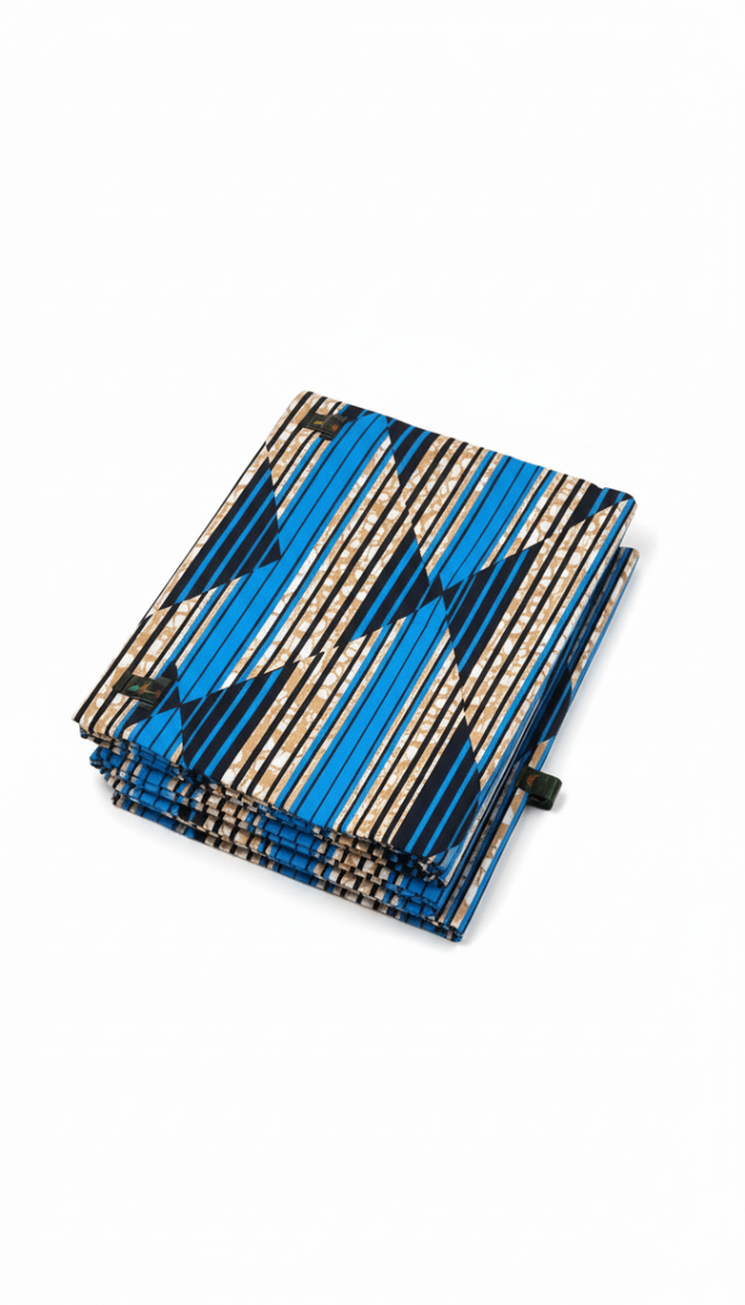 Tissu Wax Africain Bleu