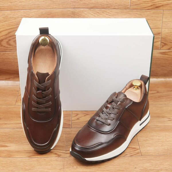 Sneakers en cuir confortables