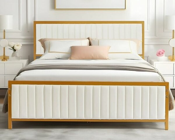 Iron double bed with poshish