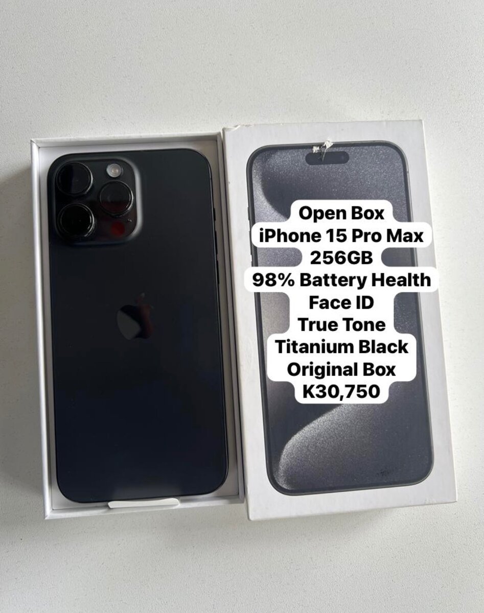 iPhone 15 Pro Max Titanium Black