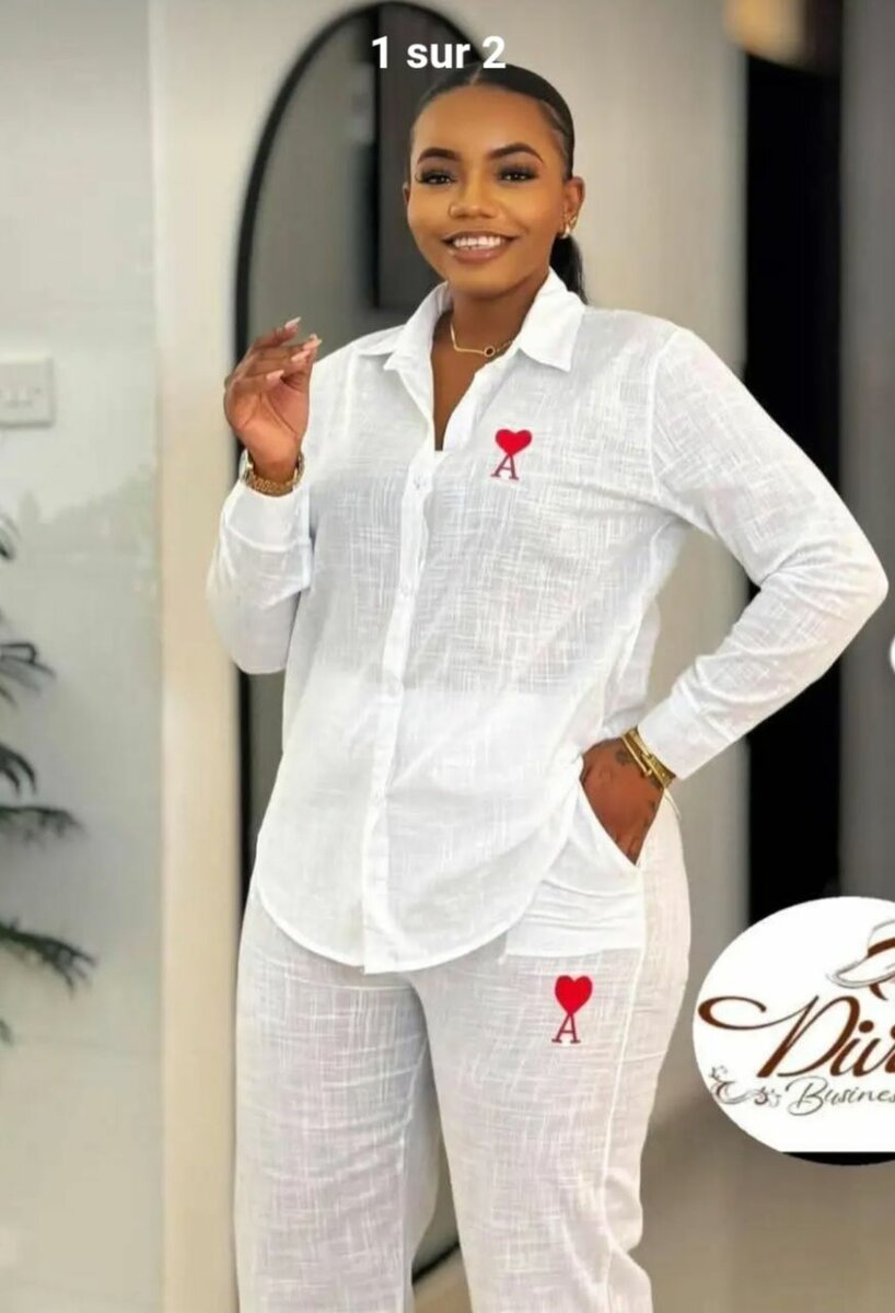 Pyjama Femme Blanc Élégant