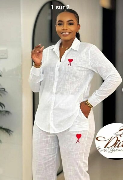 Pyjama Femme Blanc Élégant
