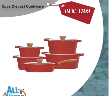5pcs Diecast Cookware