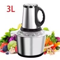 Electric Meat chopper Grinder 3 Liter Chopper-meat chopper - Qeema machine - Food Meat Chopper - High Quality Stainless Steel Blades - Powerful Motor - Multi-Function Food Processor - Mincer Grinder Blender Chopper Mixer
