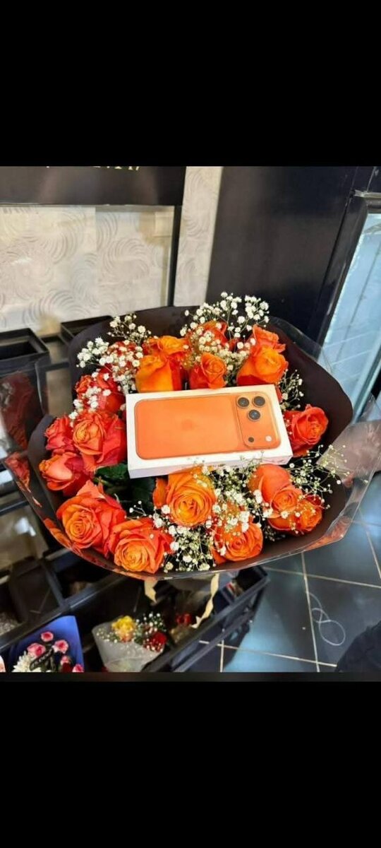 Bouquet de Roses avec Smartphone