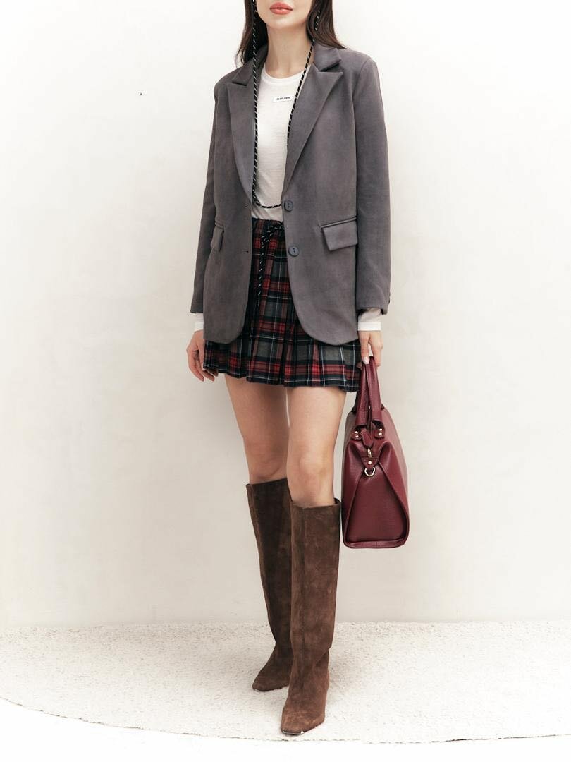 Женский замшевый пиджак