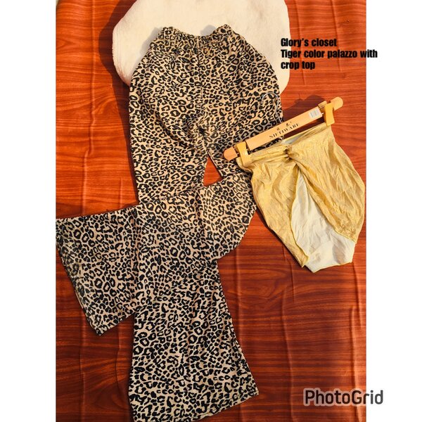 Palazzo with crop top