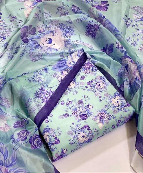Printed lawn suit