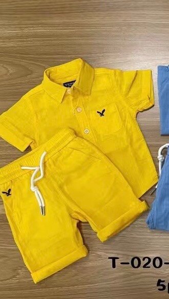 Ensemble été garçon coloré