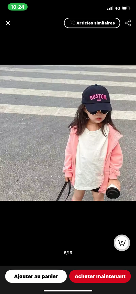 Casquette Enfant Style Boston