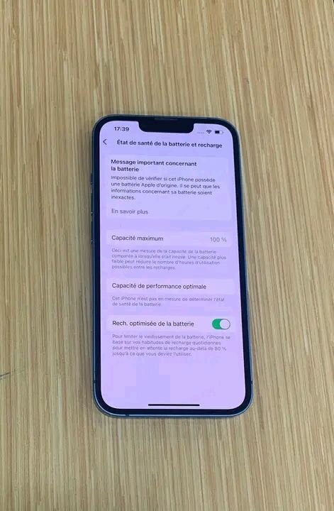 iPhone 128 Go Bleu Débloqué