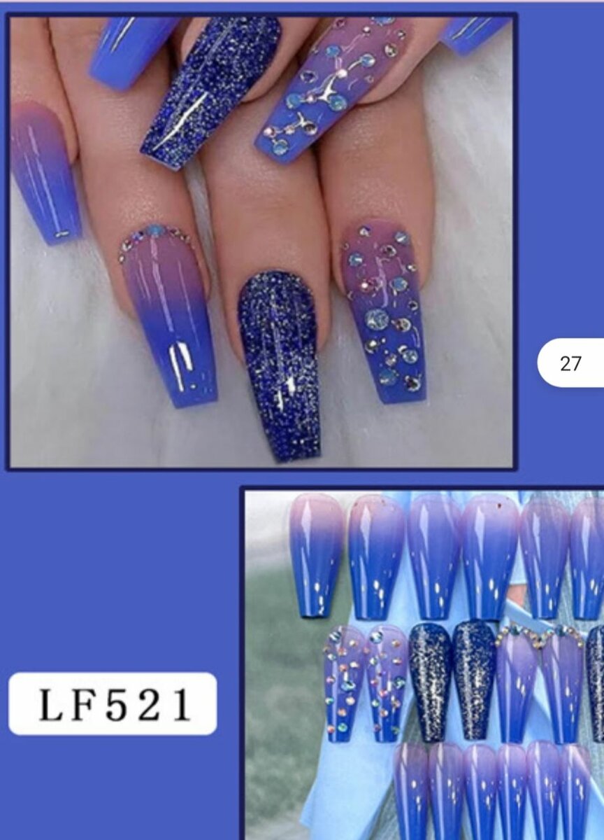 Ongles Press-On Art Fantaisie