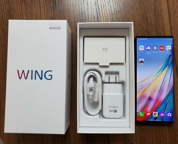 Fresh in box LG Wing 5G 128gb/8gb ram