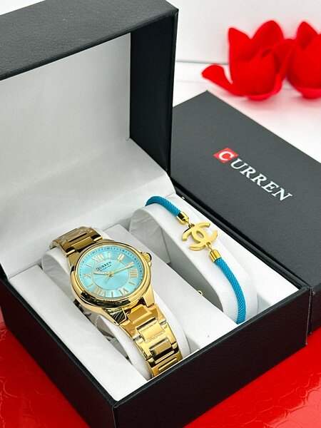 MONTRE CURREN&BRACELET  FEMME