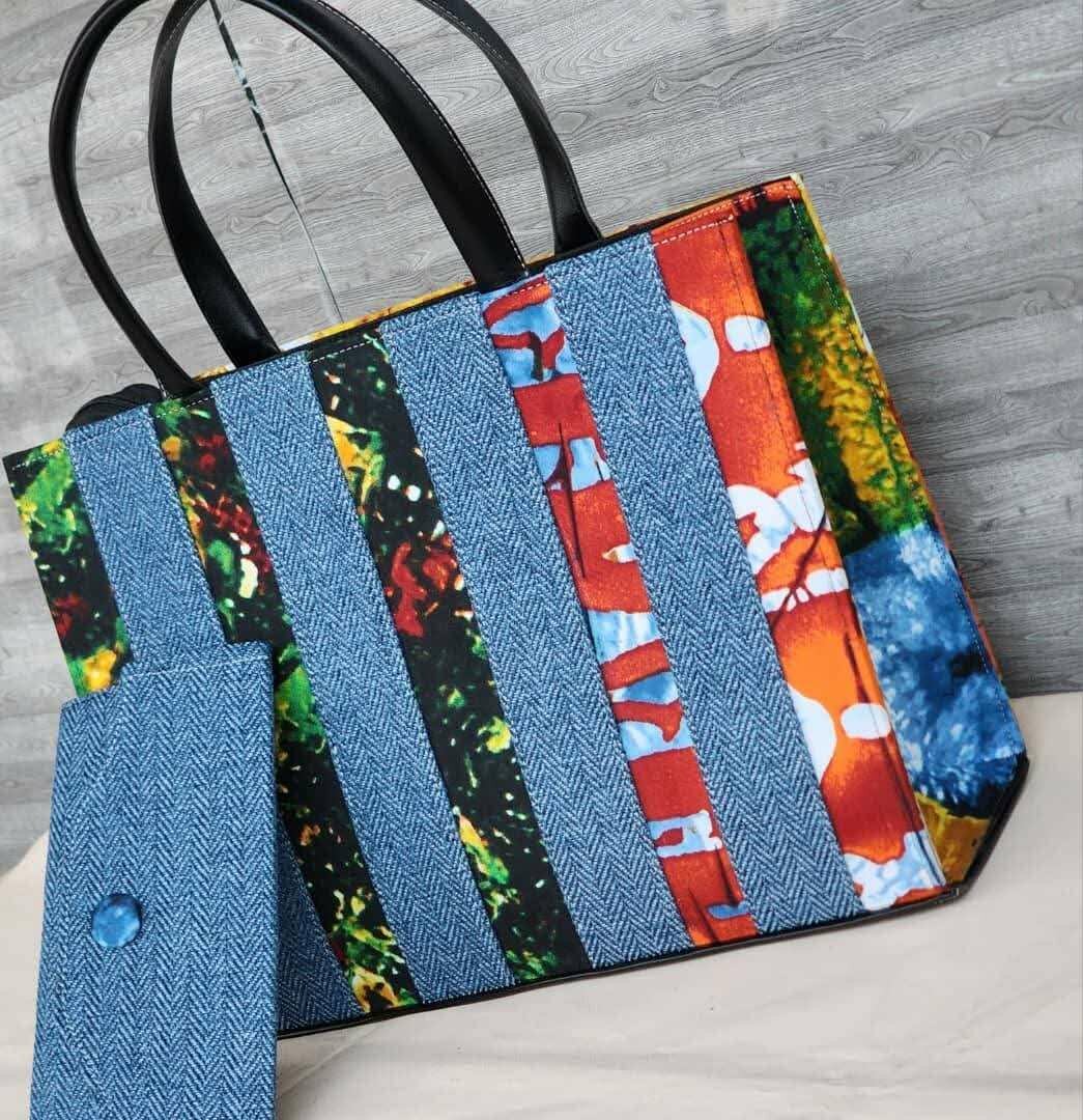 Sac cabas en tissu ethnique