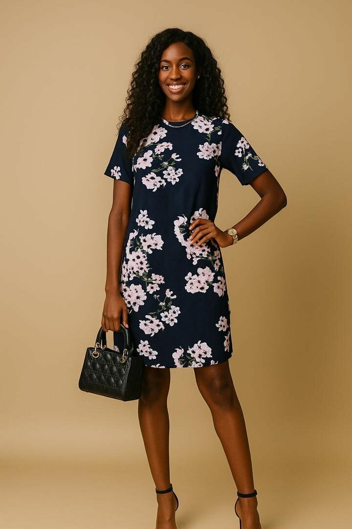 Robe Fleurie Élégante Femme