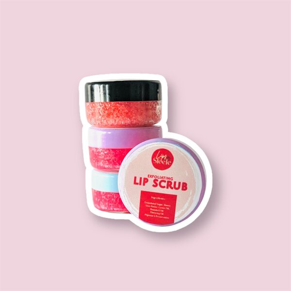 Lip scrub and finger brush set