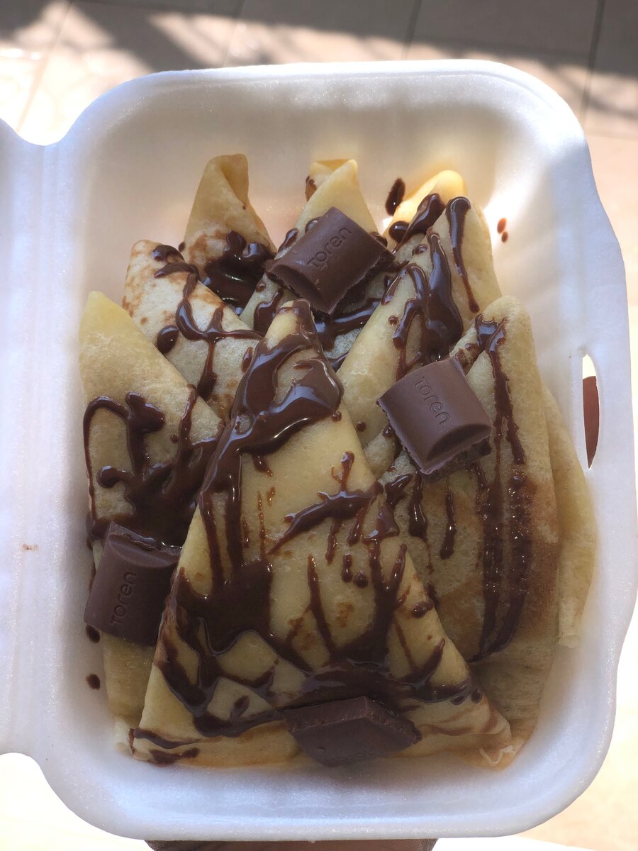 Délicieux crêpes au chocolat
