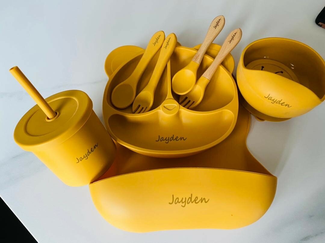 Customized baby feeding sets