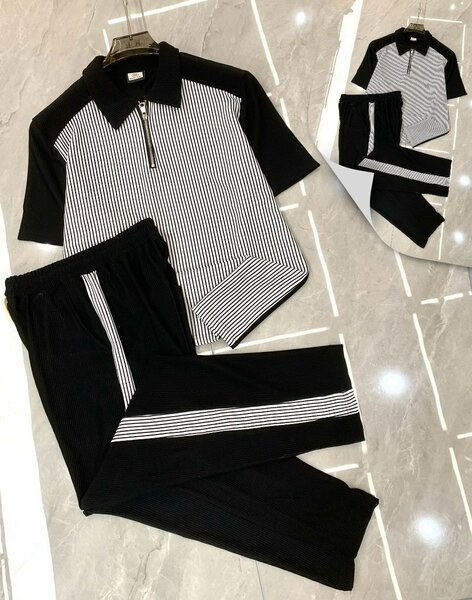Ensemble décontracté rayé homme