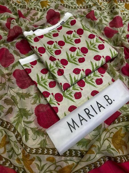 Printed lawn suit