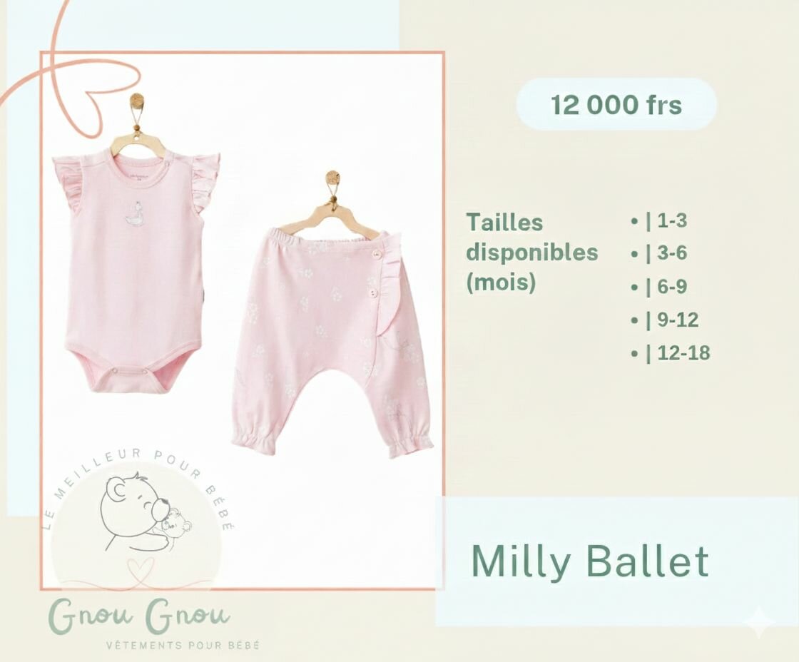 Ensemble Bébé Rose Milly