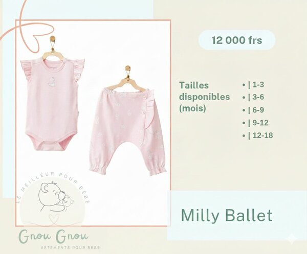 Ensemble Bébé Rose Milly