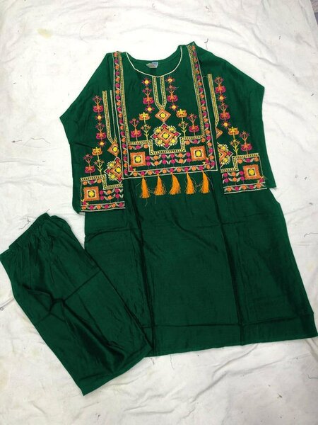 Linen Embroidery suit