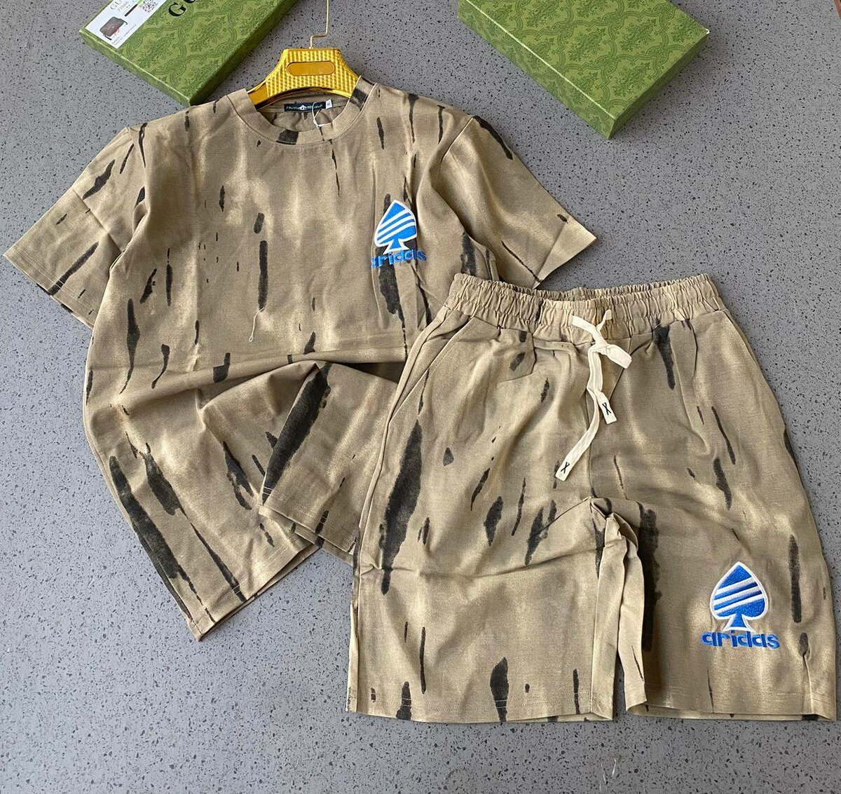 Top and shorts available