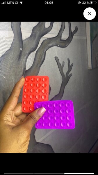 Ventouse double face