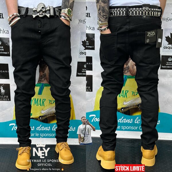 Jeans gris décontractés homme