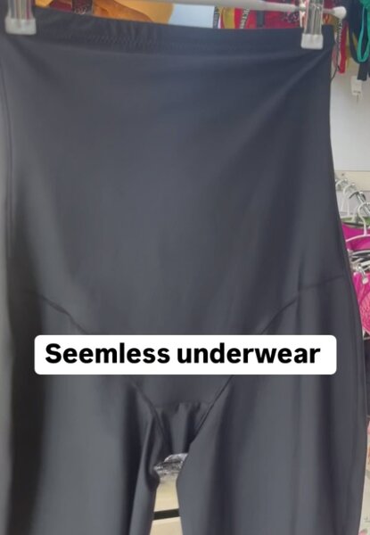 Invisible ladies black underwear