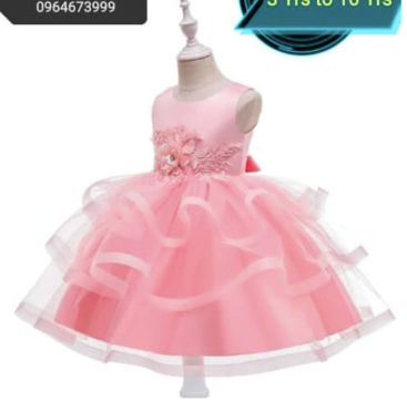Girls' Pink Ball Gown