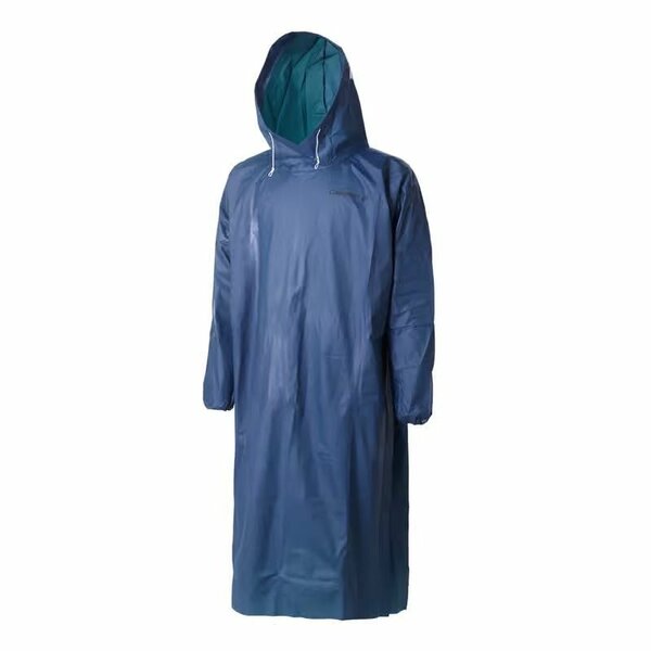 Poncho pocket waterproof fishing poncho - dark blue