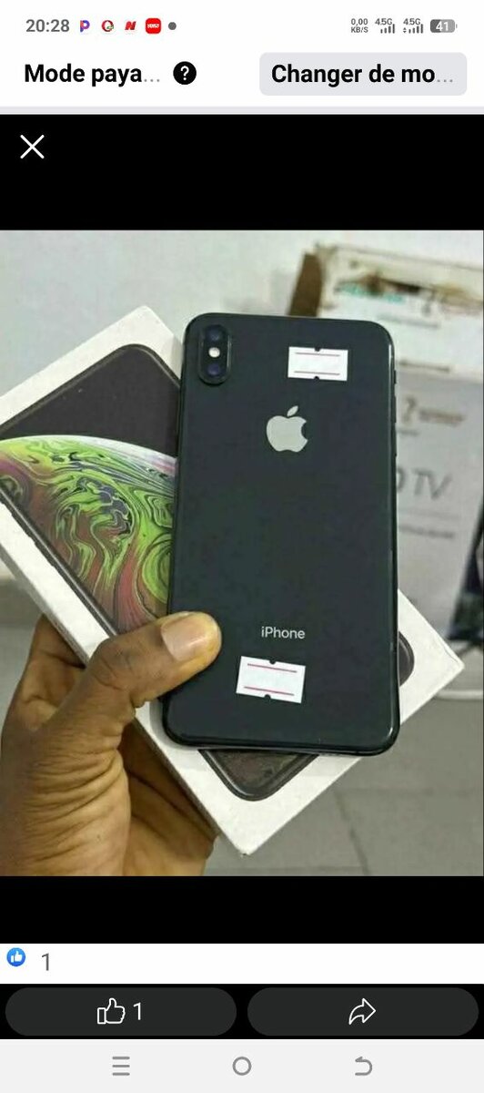 iPhone Noir - Smartphone élégant