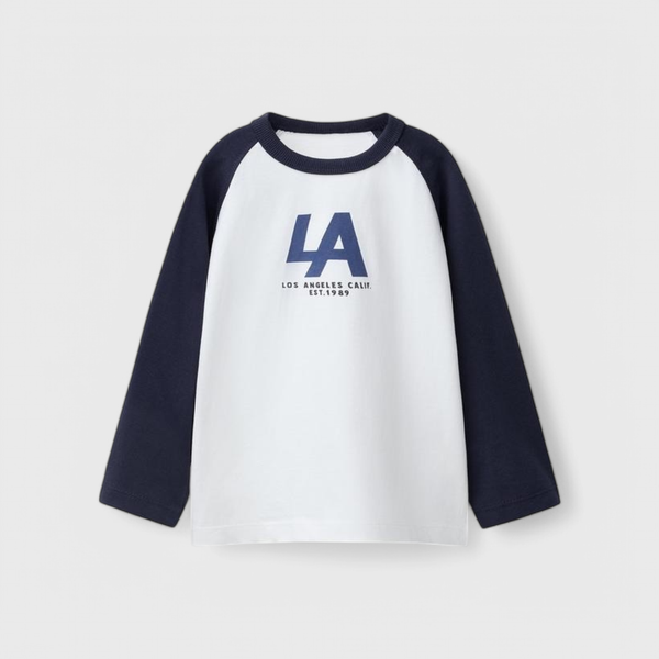 Zara лонгслив с принтом LA