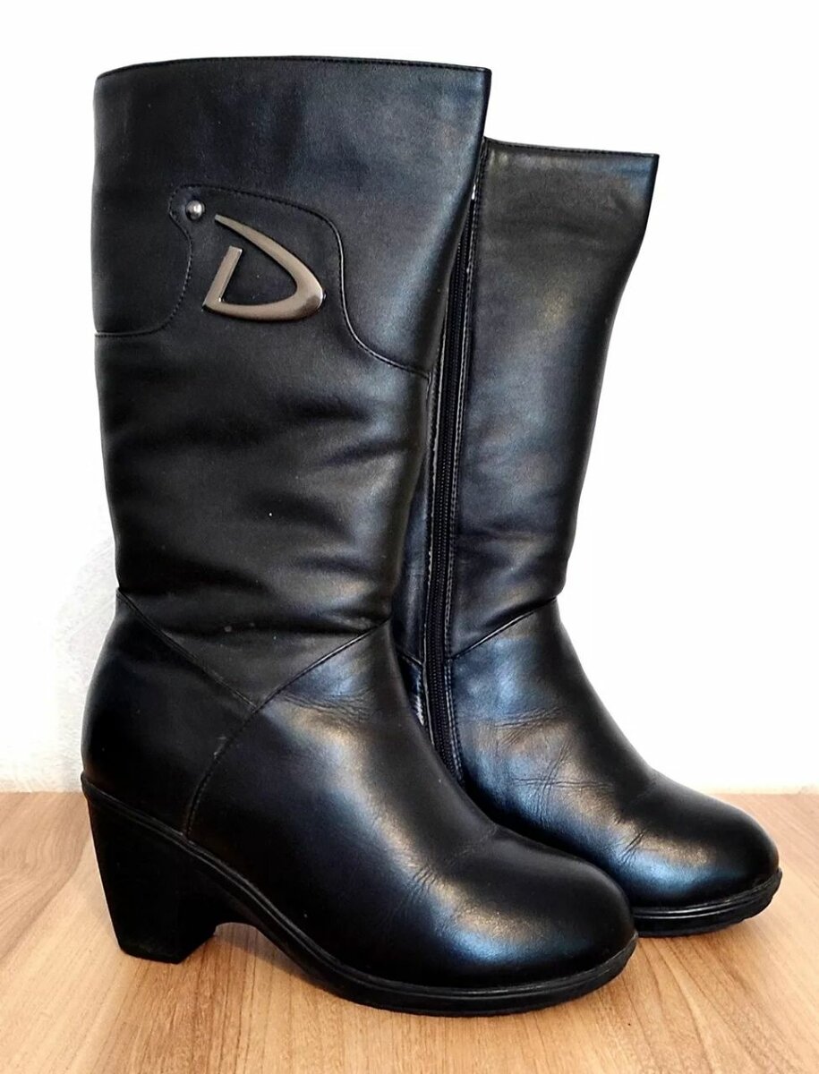 Новые сапоги кожа