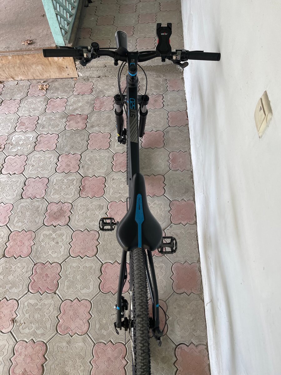 RockRider ST520 рама L вес 14.5 кг шины 27.5 8/3 скоростей