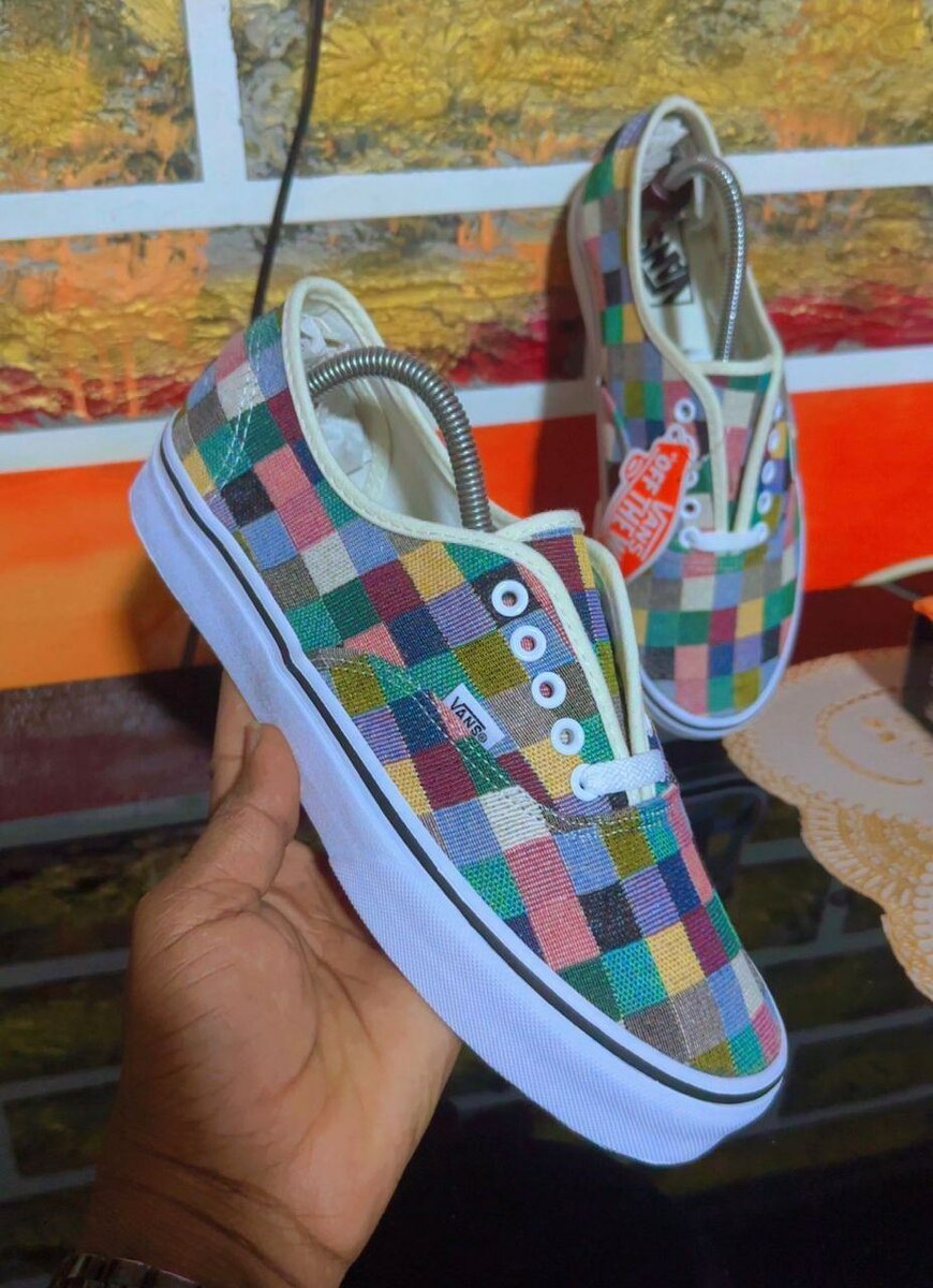 Vans Sneakers Carreaux Multicolores