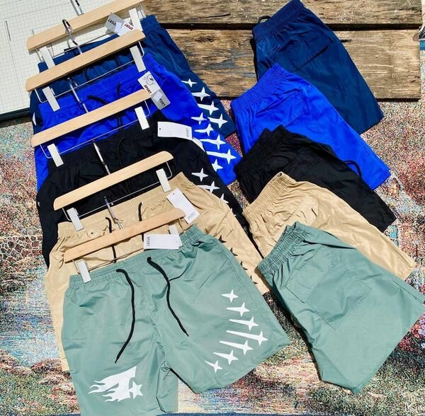 summer shorts with a white pattern