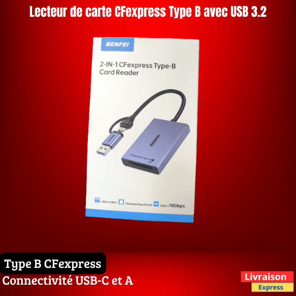 Lecteur CFexpress USB 3.2 Rapide