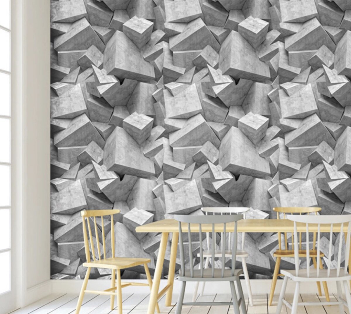 Papier Peint 3D Géométrique