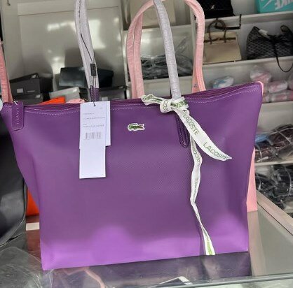 Shopper bag Lacoste lilac