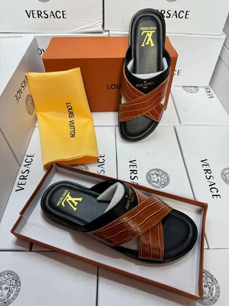 Sandales élégantes en cuir pour hommes