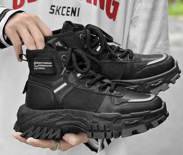 Sneakers Homme Blanc et Noir